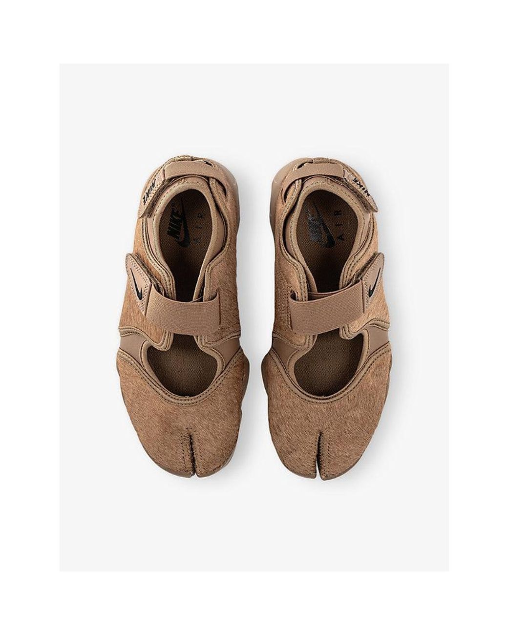 Nike Brown Air Rift Pony-Hair Trainers