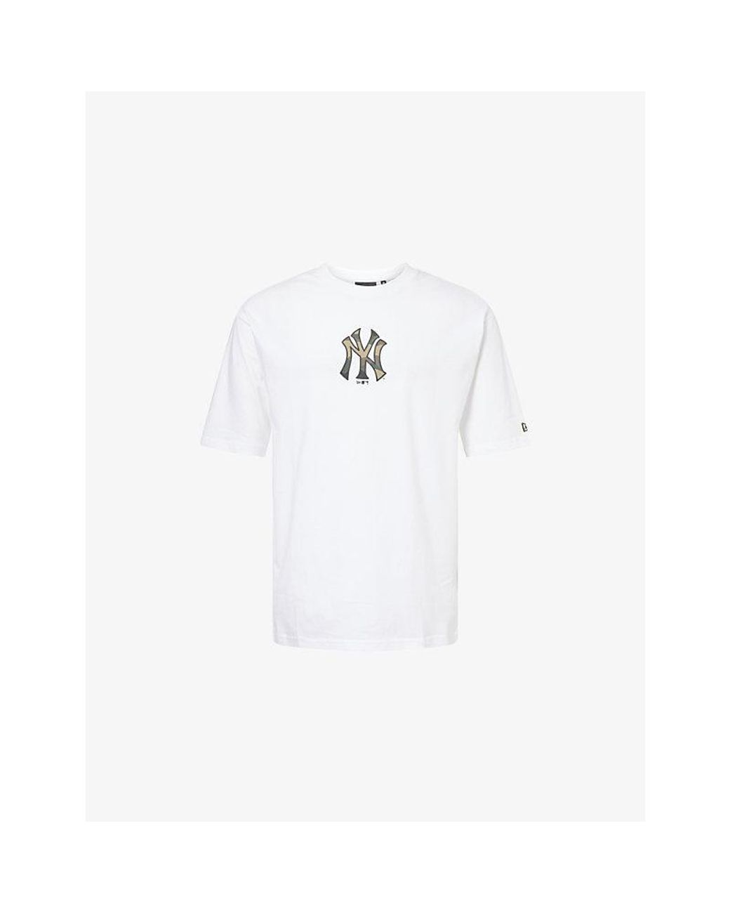 KTZ White New York Yankees Mlb Infill Oversized Cotton T-Shirt for men
