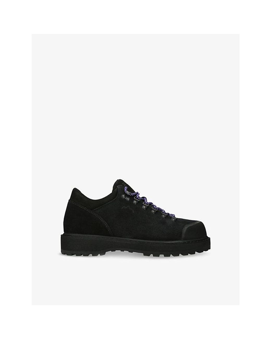 Diemme Black Cornaro Gomma Low-Top Suede Boots for men