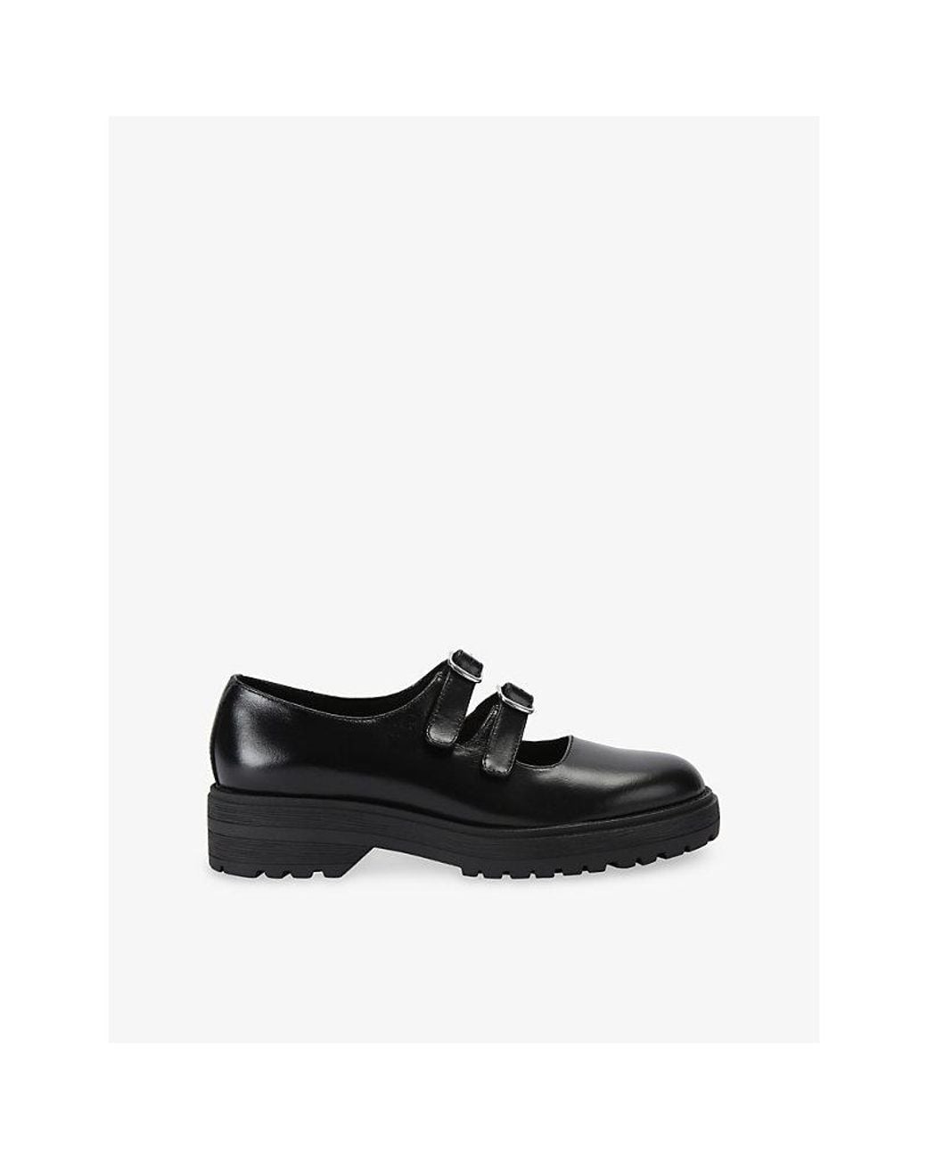 Steve Madden Black Alba Leather Shoes