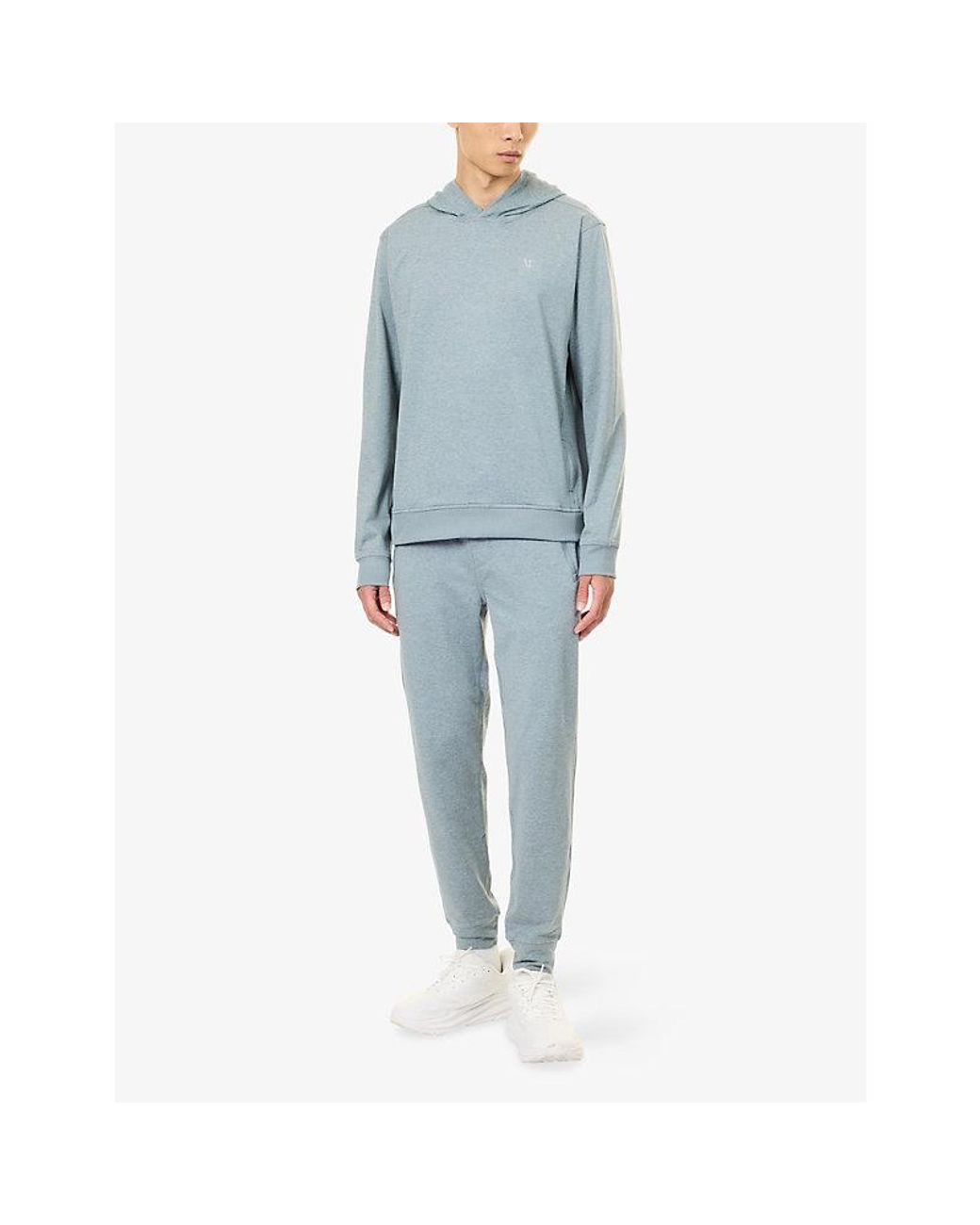 vuori Blue Ponto Performance Stretch-Jersey Hoody for men
