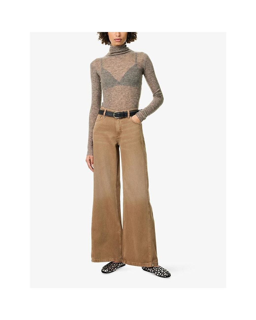 Neuw Natural Milla Wide-Leg Denim Jeans