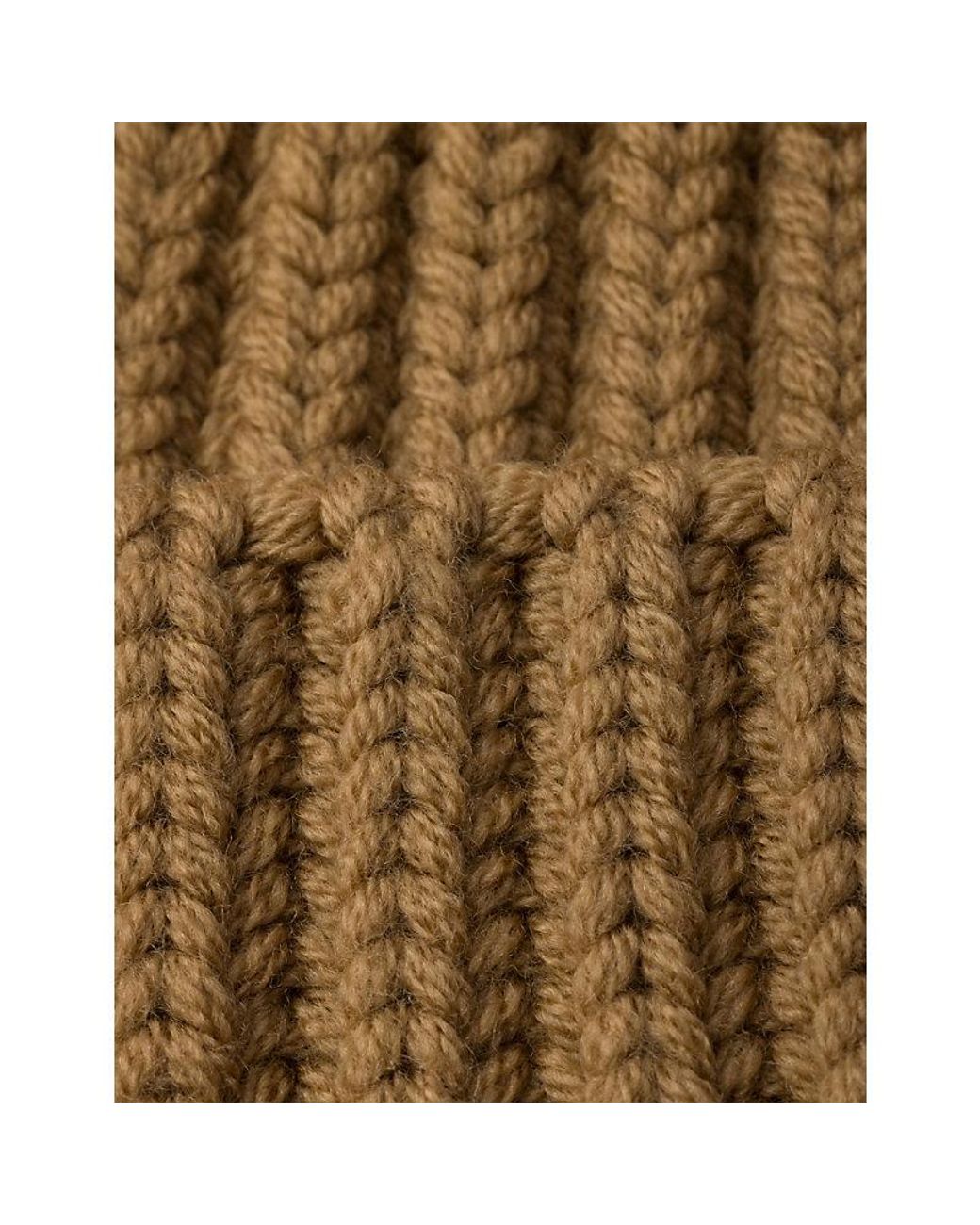 Prada Natural Logo-Embellished Knitted Wool Beanie