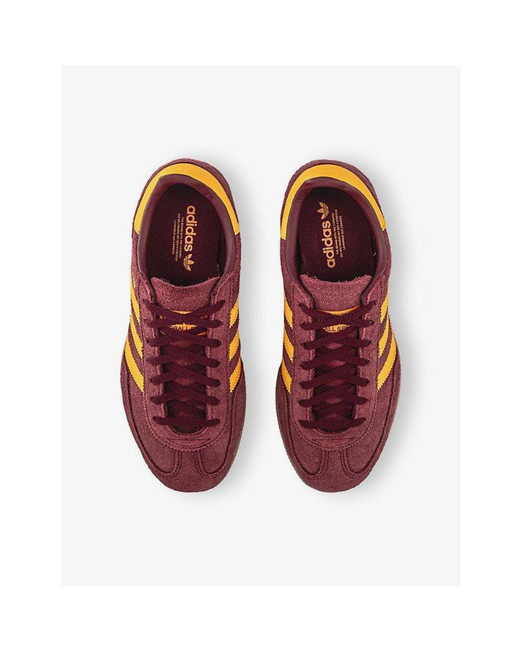 Adidas Orange Handball Spezial Bold Suede Trainers