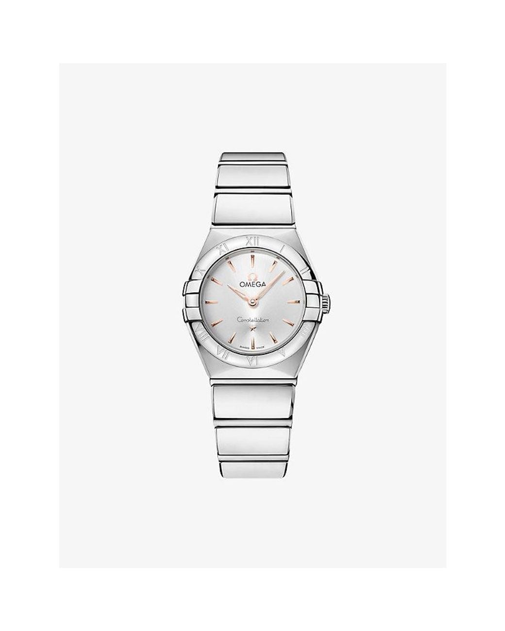Omega Metallic Constellation Stainless-Steel Quartz Watch 25Mm for men
