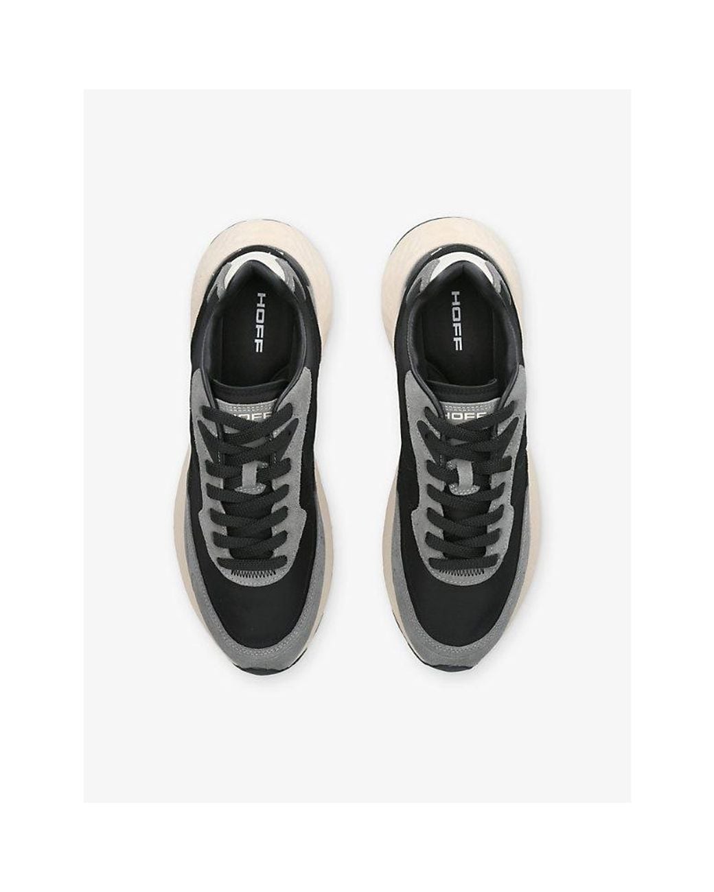 HOFF Black City Mkii Runner Suede Trainers for men