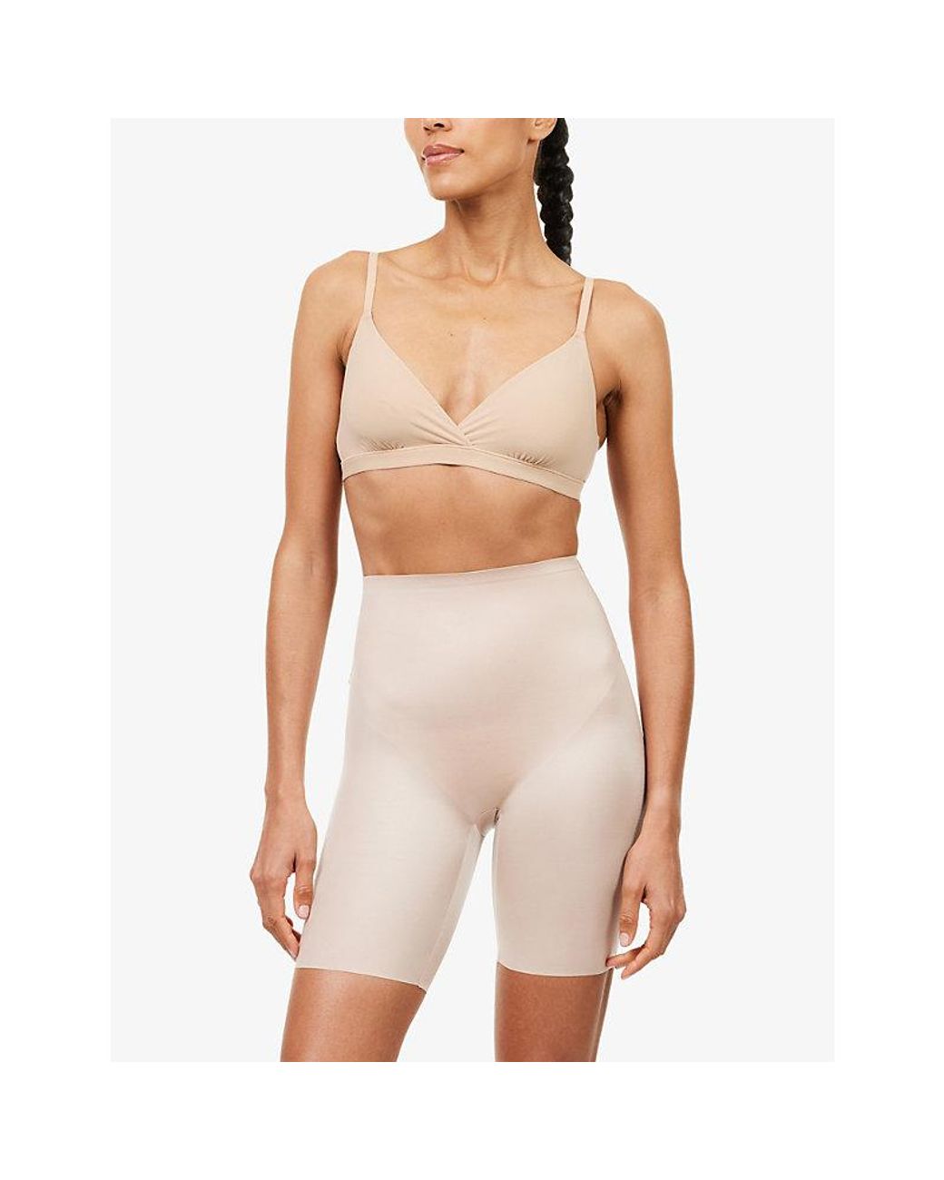 Spanx Natural Shape Suit Your Fancy Low-Back Mid-Thigh Shorts