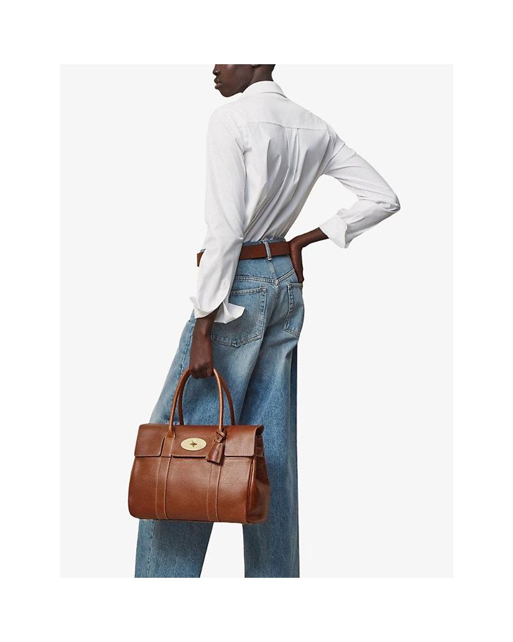 Mulberry Brown Bayswater Leather Tote Bag