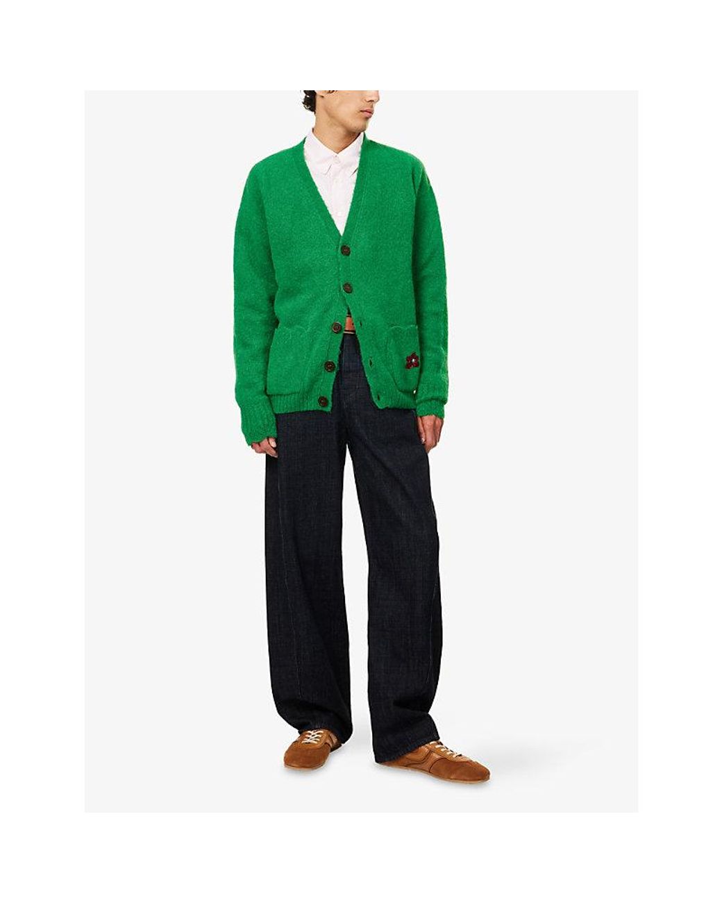 メンズ le Fleur* GEMSTONE CARDIGAN カーディガンSM