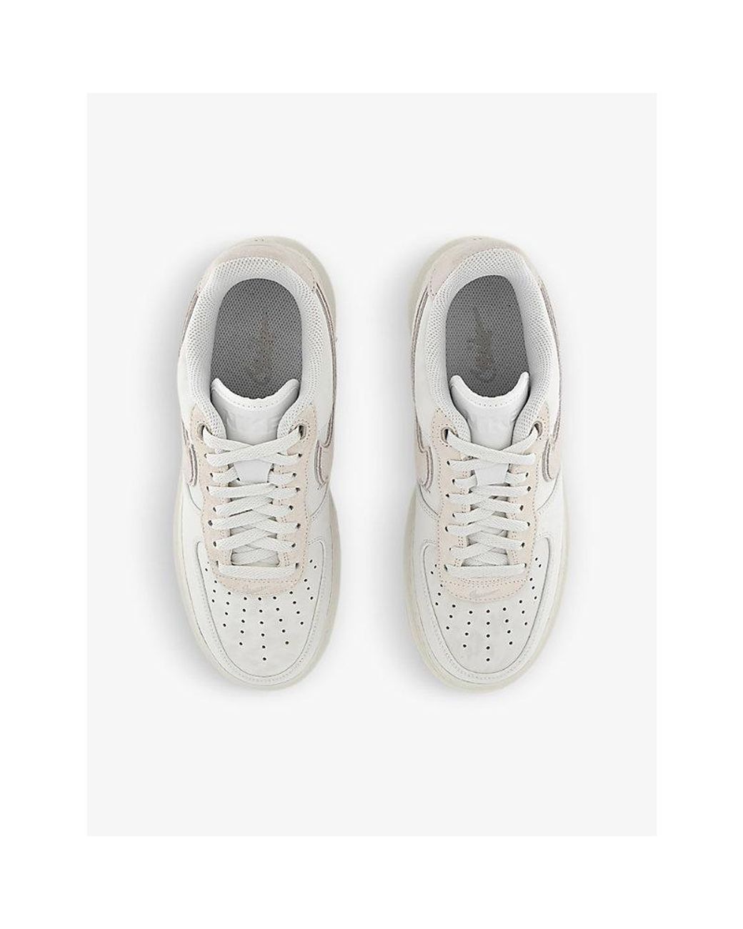 Nike Air Force 1 Luxe Leather Low-top Trainers in White for Men | Lyst