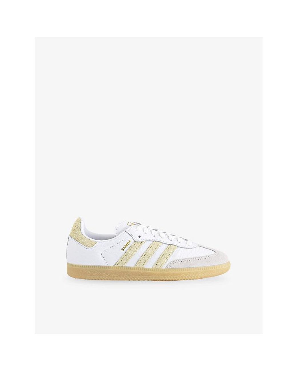 Adidas White Samba Og Leather Trainers for men