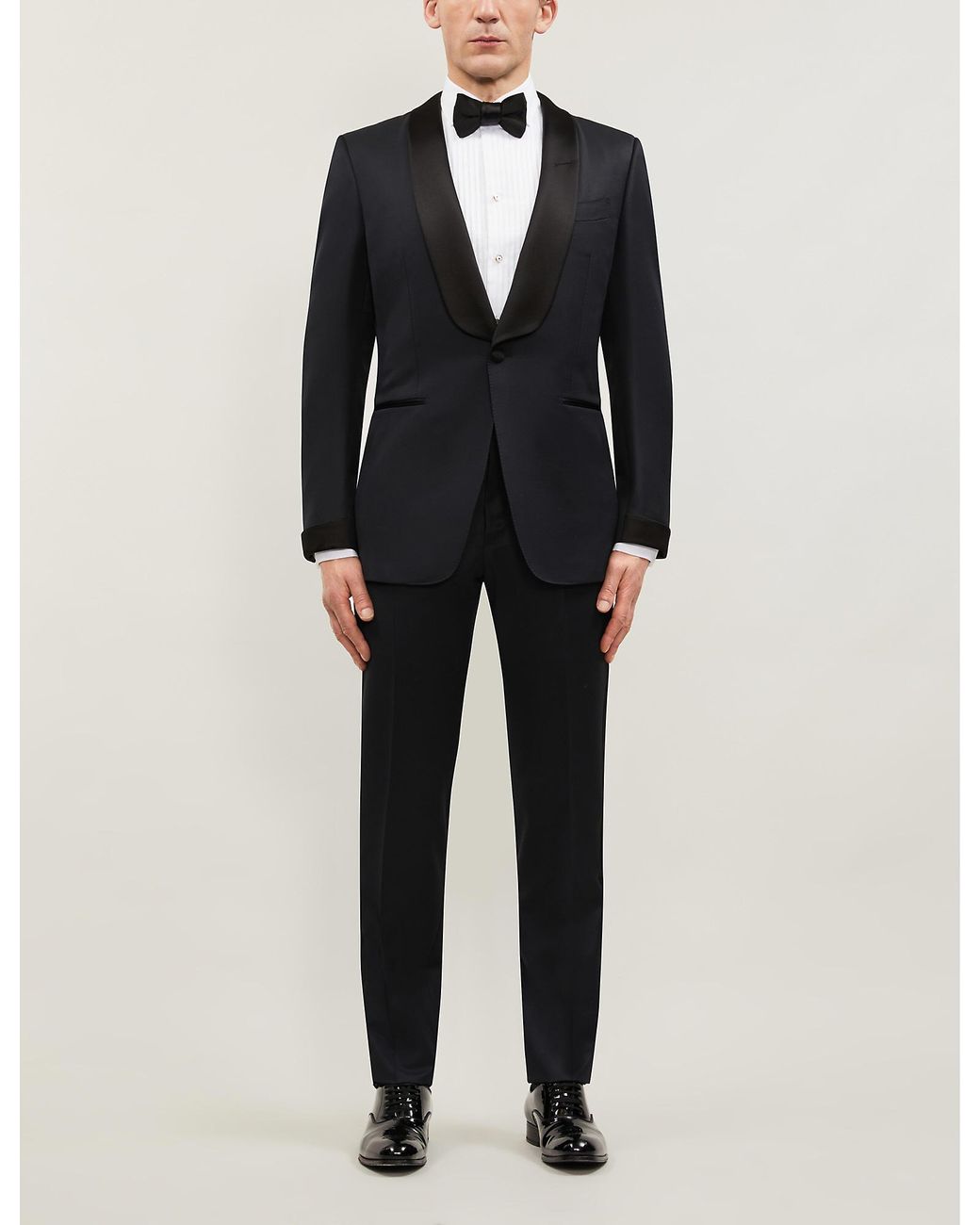 Tom Ford Classic-fit Wool And Mohair-blend Tuxedo in Black for Men | Lyst