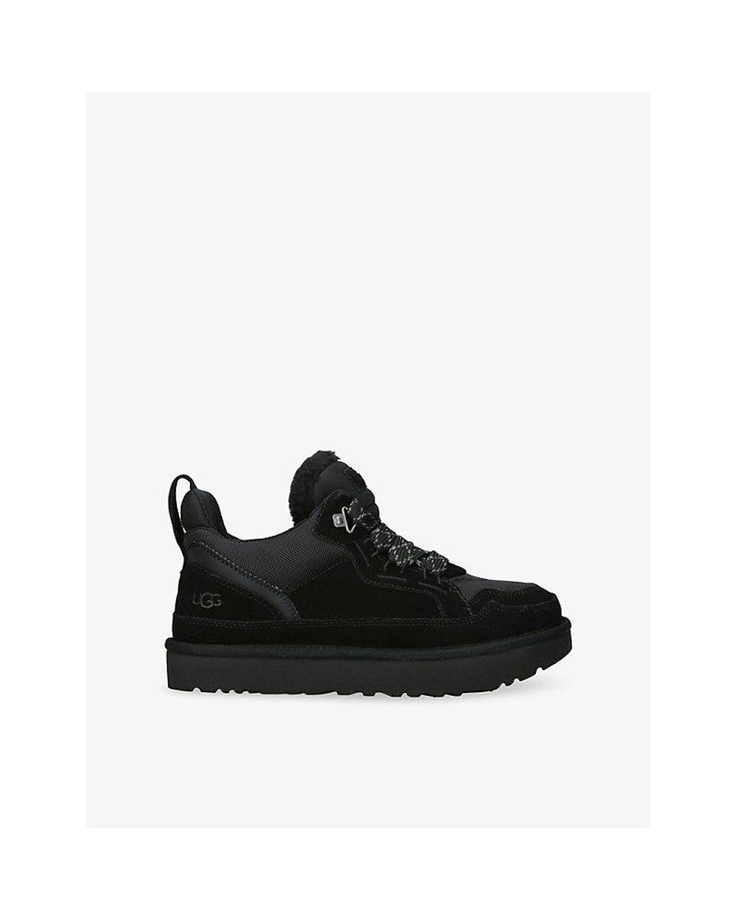 Ugg Black Lowmel Suede Trainers for men
