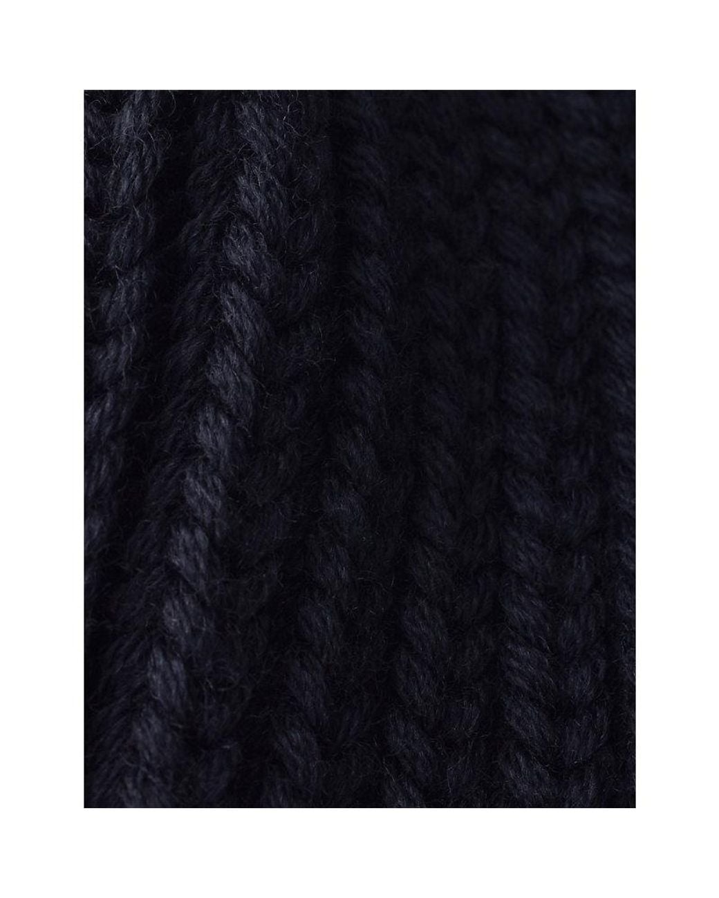 Prada Blue Logo-Embellished Knitted Wool Beanie