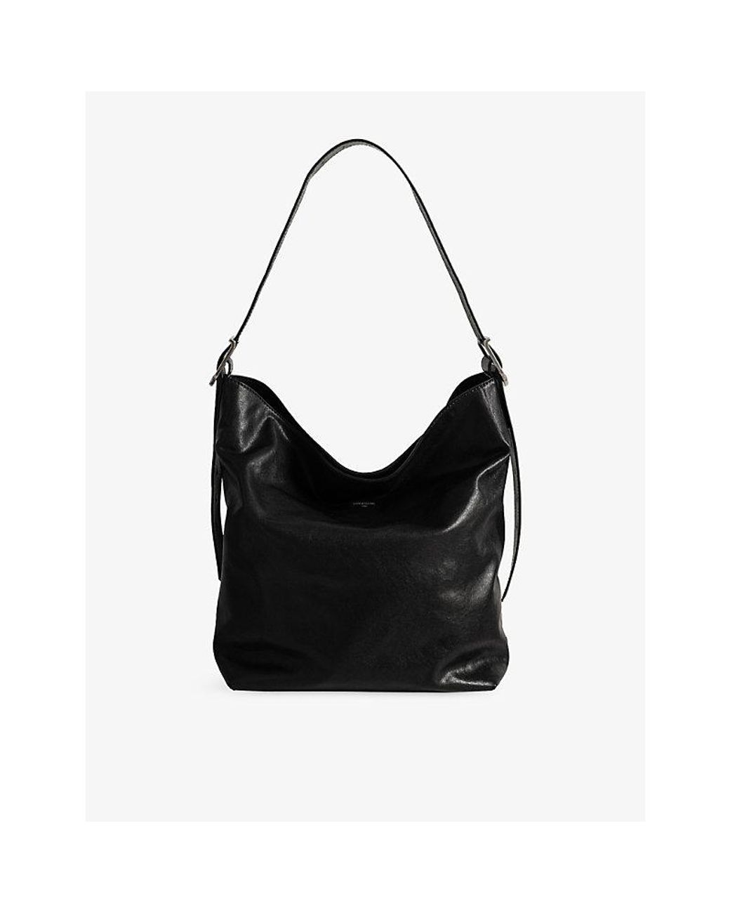 Zadig & Voltaire Black Jane Leather Hobo Bag