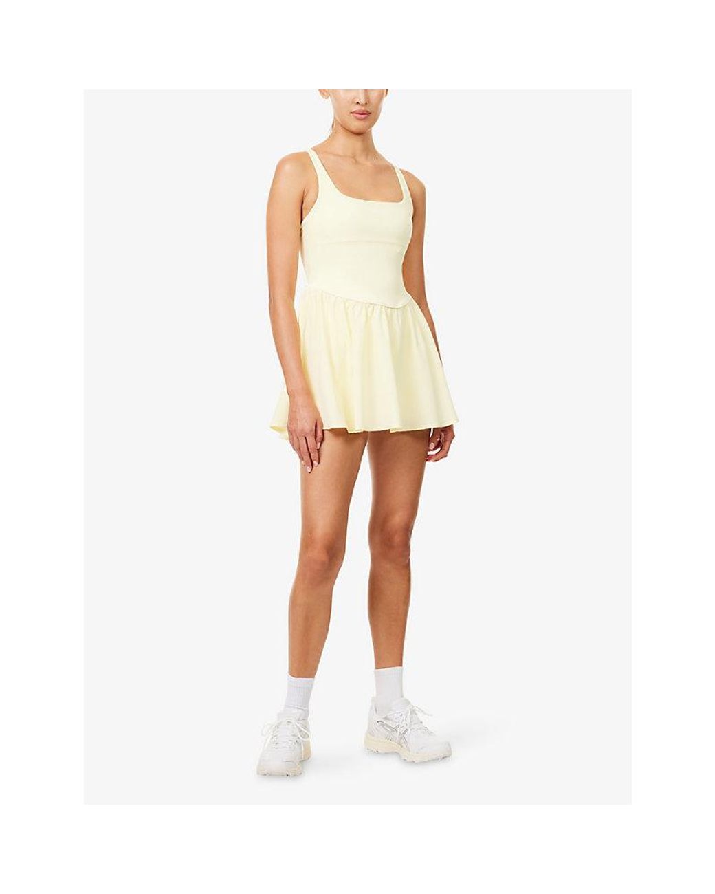 WE Are Tala Yellow Skinluxe Floaty Active Stretch-Woven Dress
