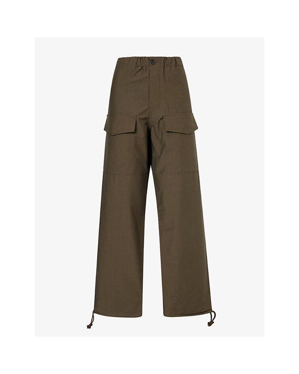 J.W. Anderson Gray Parachute Cotton Track Trousers