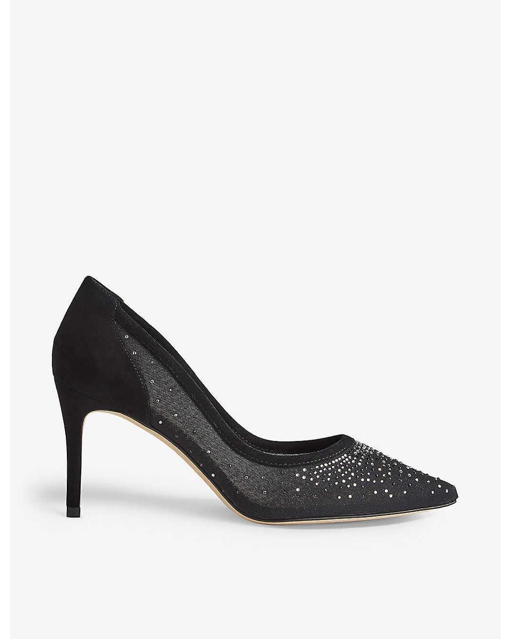 Mesh crystal shop heels