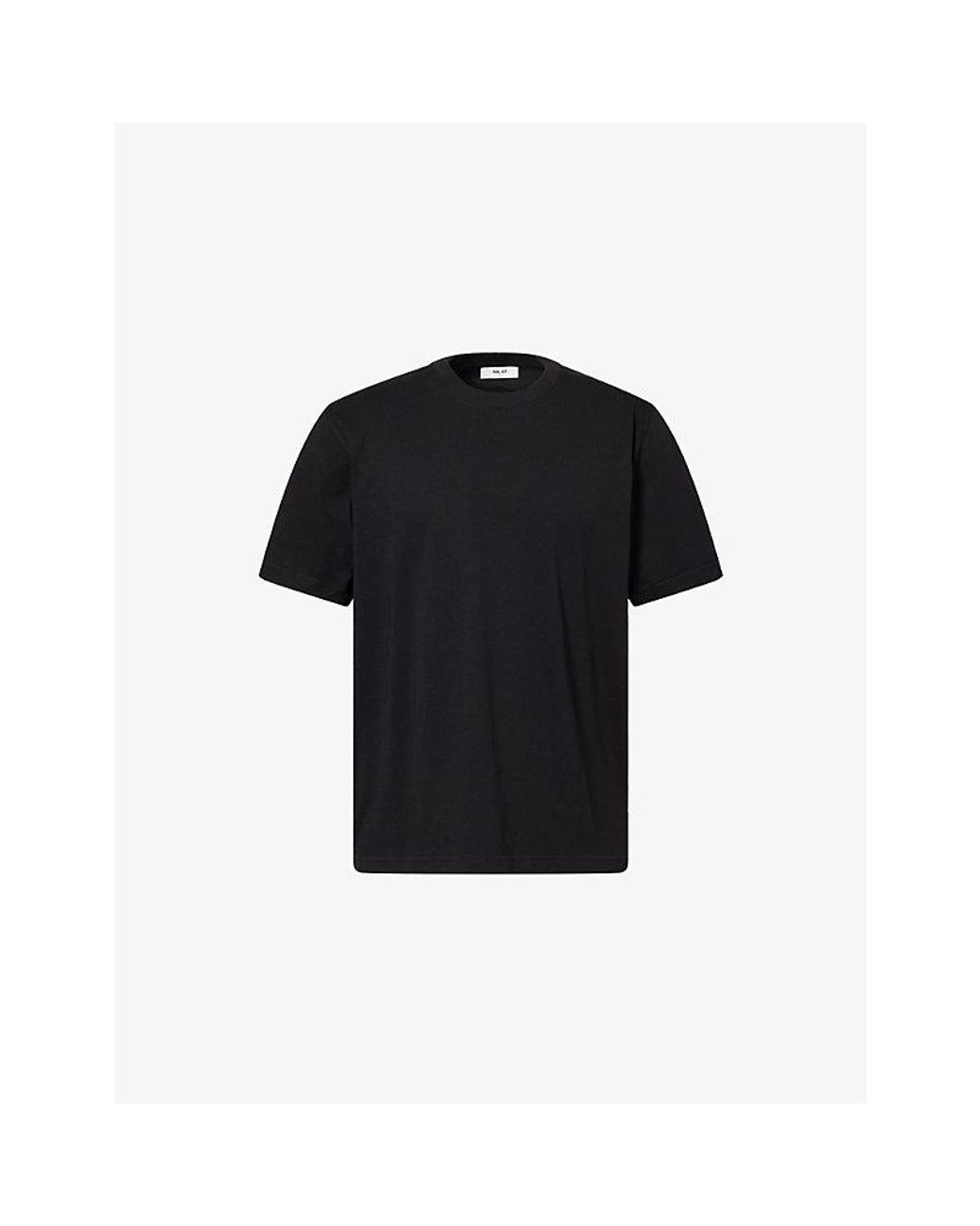 NN07 Black Adam Crew-Neck Cotton T-Shirt for men
