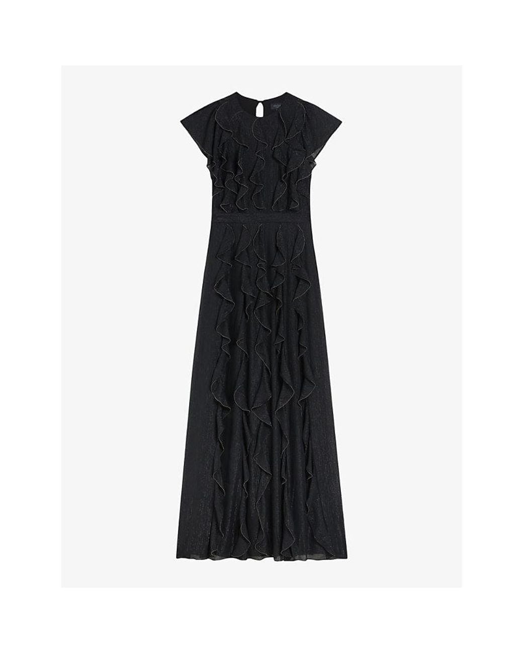 Ted Baker Ruched Sleeveless Mesh Maxi Dress main image 1