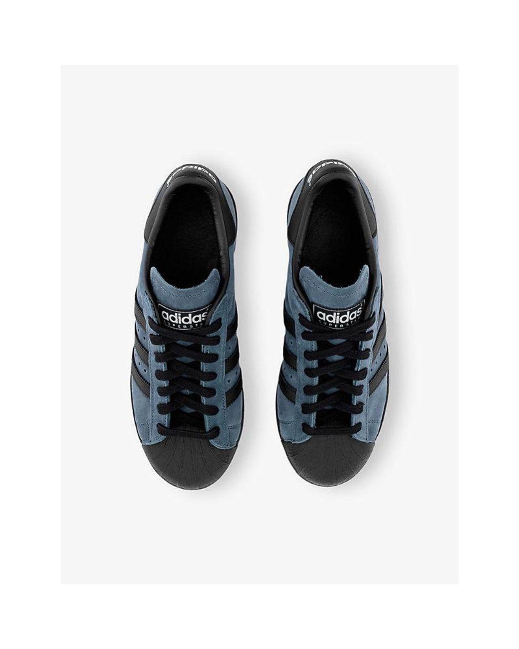adidas Superstar 82 Leather Low-top Trainers in Blue for Men | Lyst UK