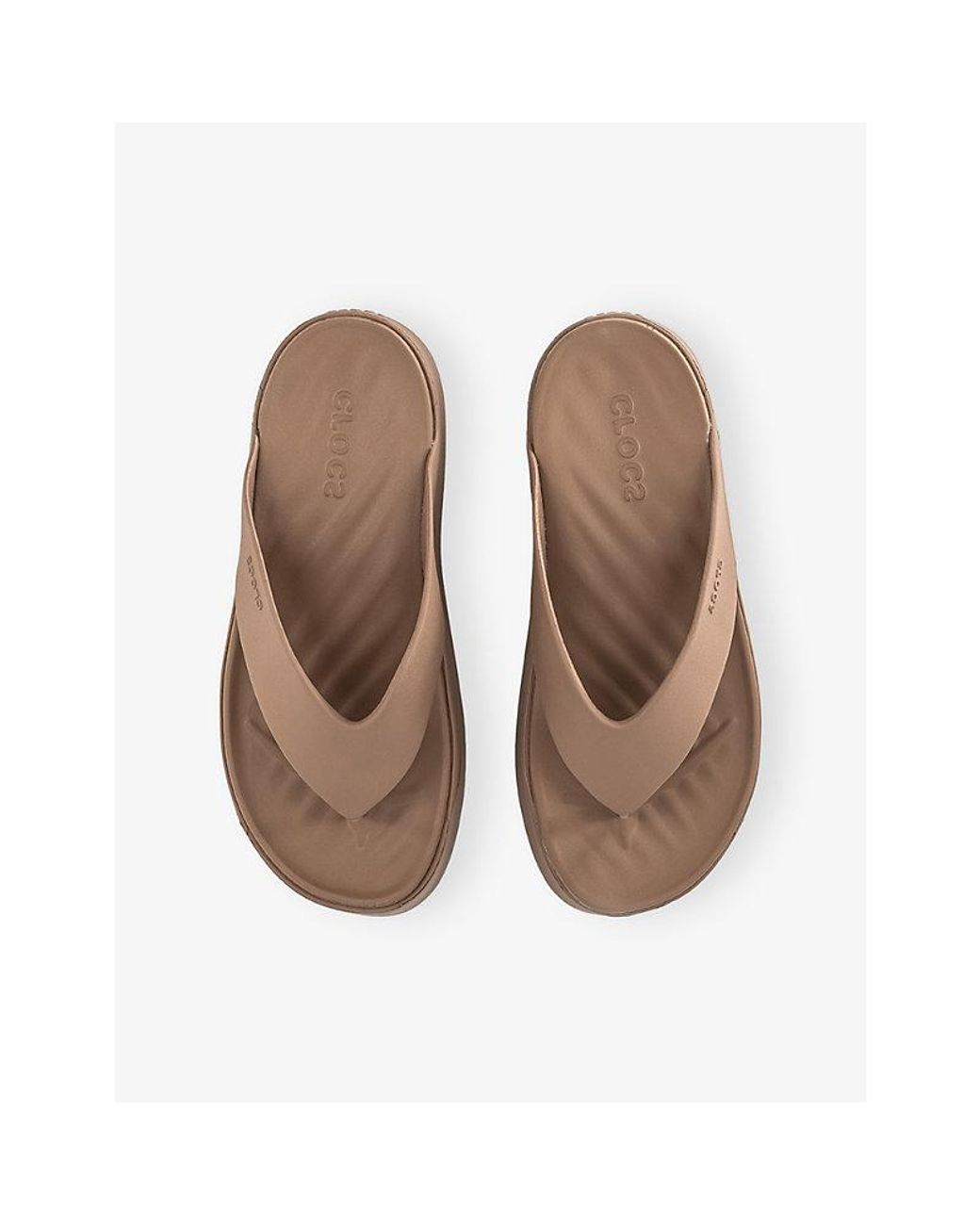 CROCSTM Brown Getaway Platform Rubber Flip Flops