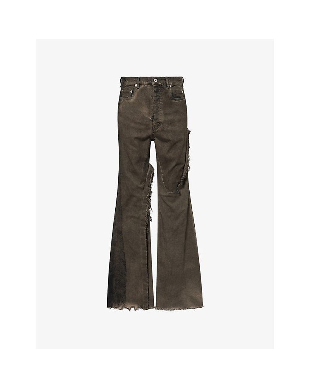 Rick Owens Gray Bolan Bootcut Cotton Denim Jeans for men