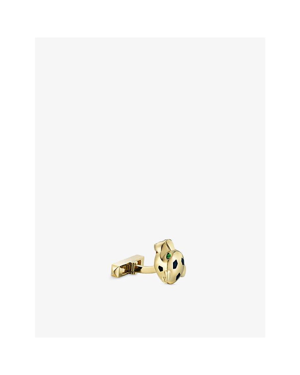Cartier Metallic Panthère De 18Ct- Tsavorite And Lacquer Cufflinks for men