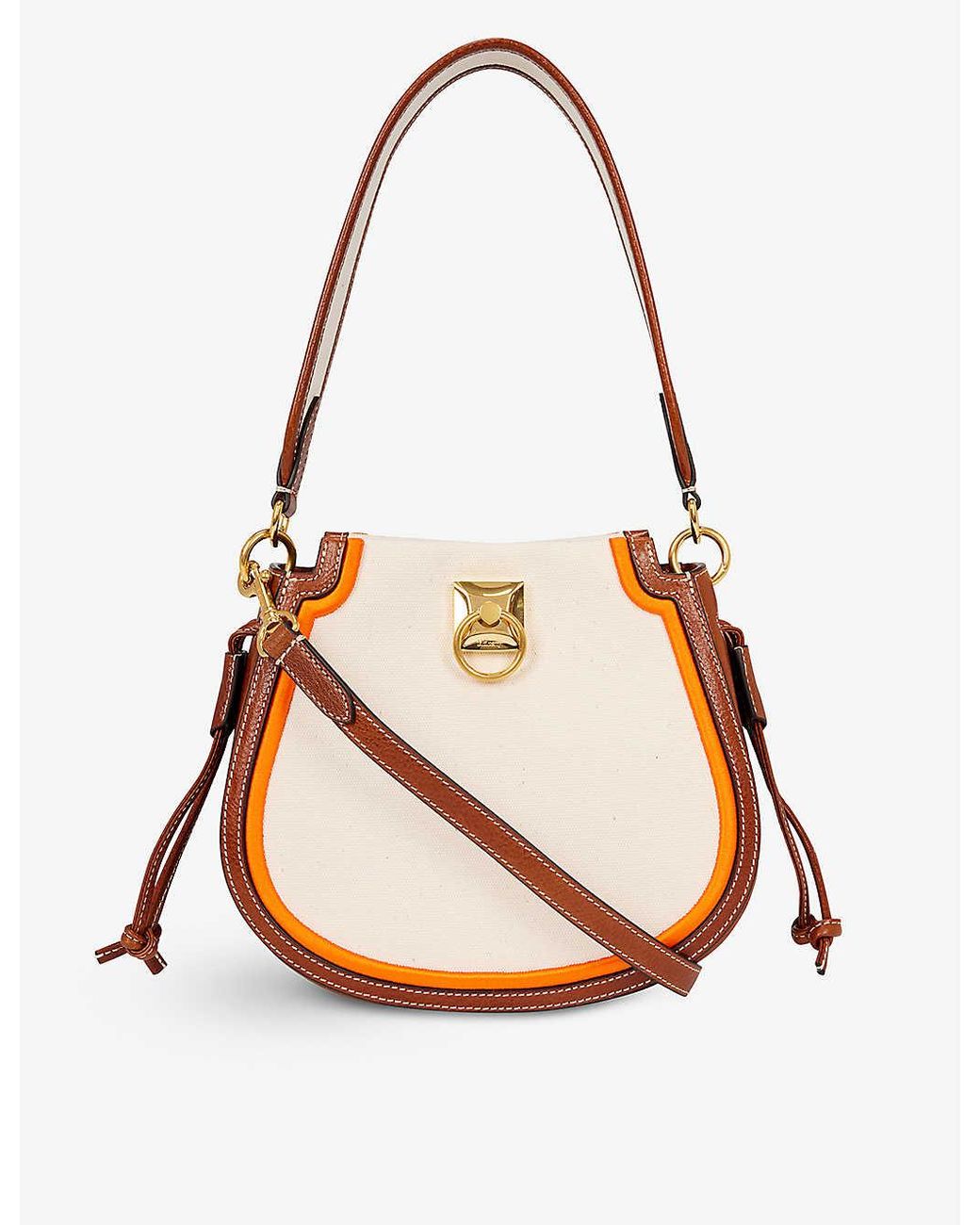 Mulberry Iris Mini Canvas And Leather Crossbody Bag Lyst