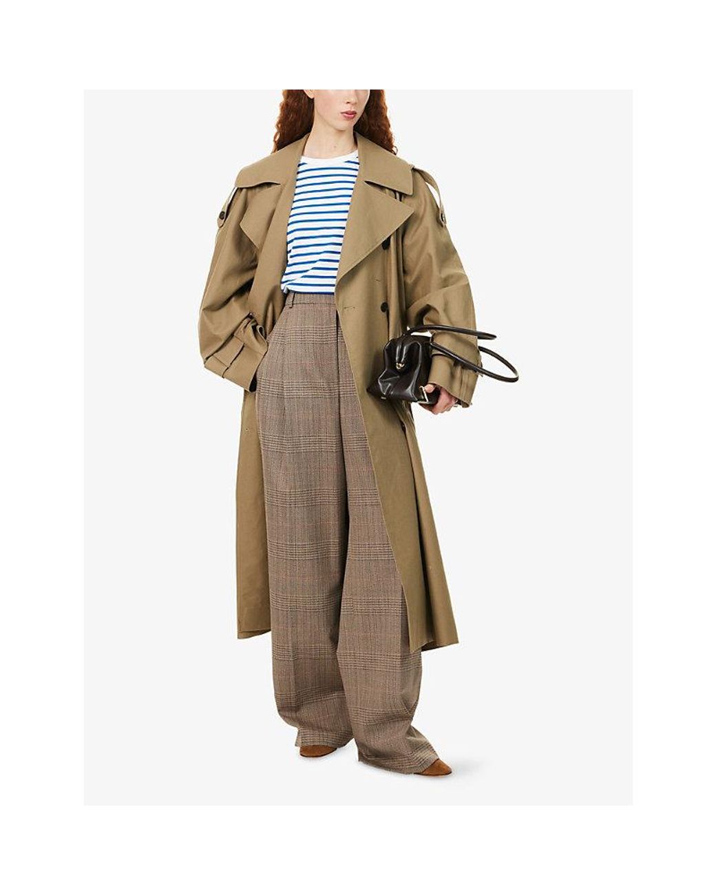 Skall Studio Natural Luna Cotton Trench Coat