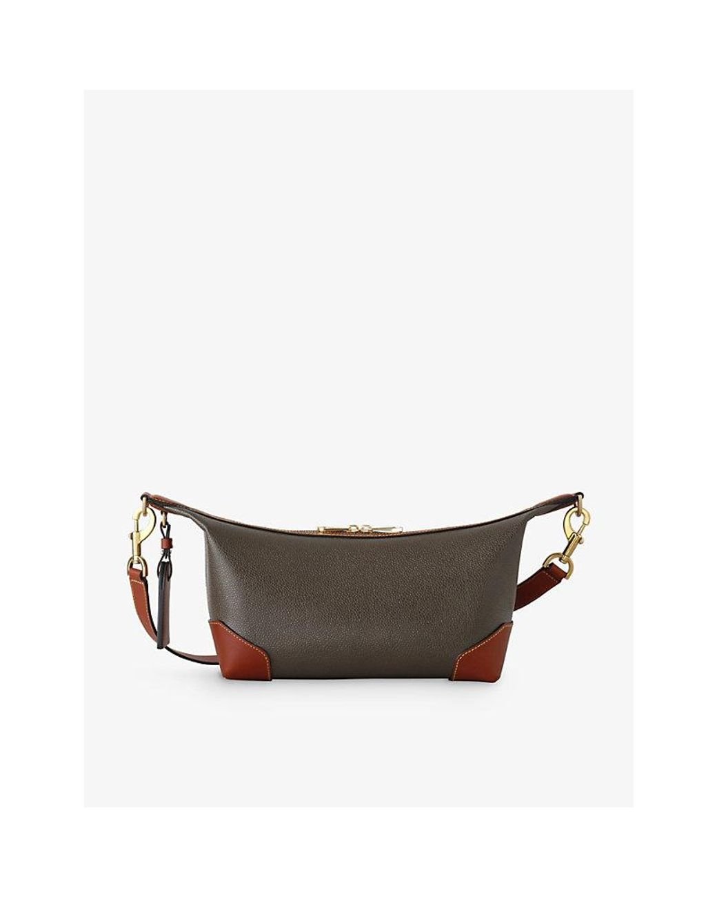 Mulberry Heritage Clipper Woven-blend Cross-body Bag in Brown