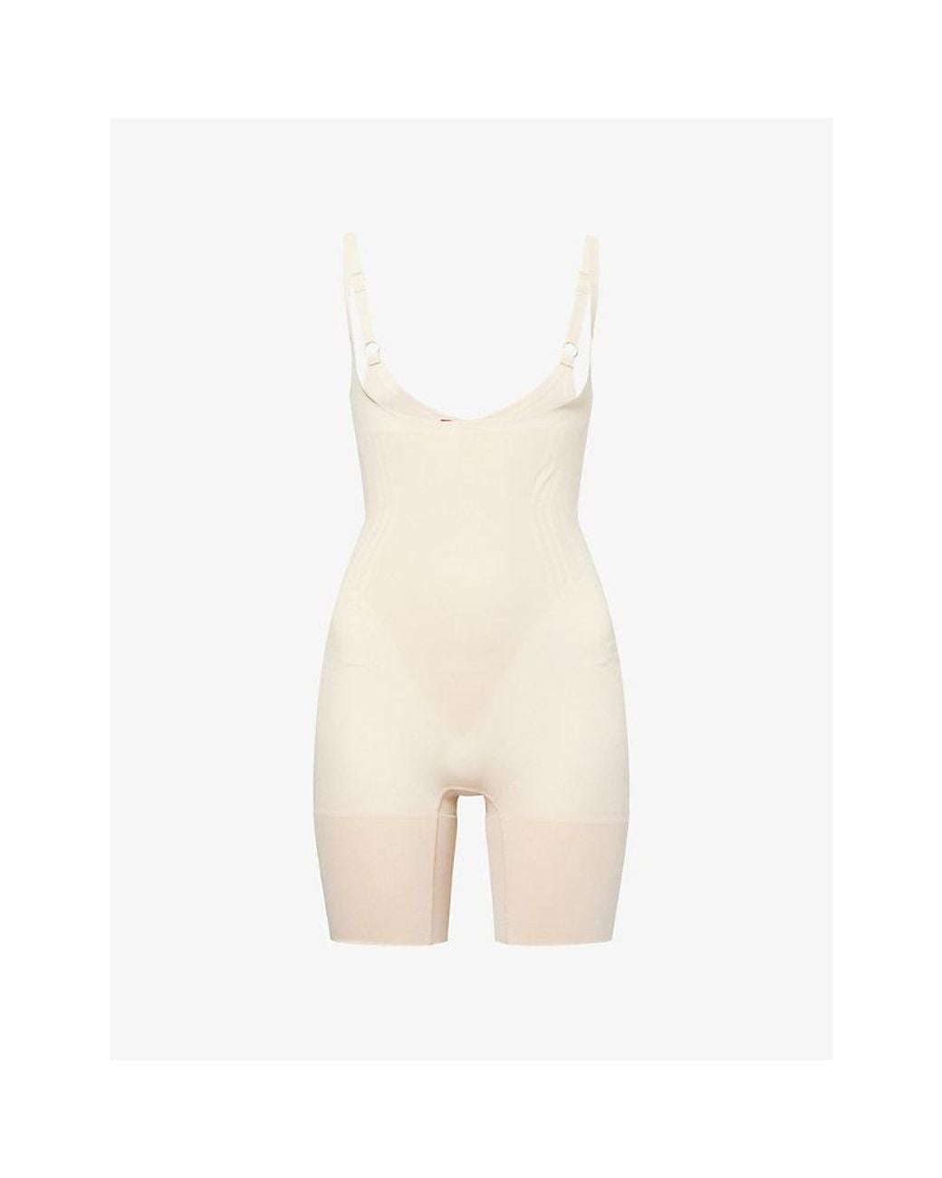 Spanx Natural Sculpt Gofigure Open-Bust Mid-Thigh Bodysuit