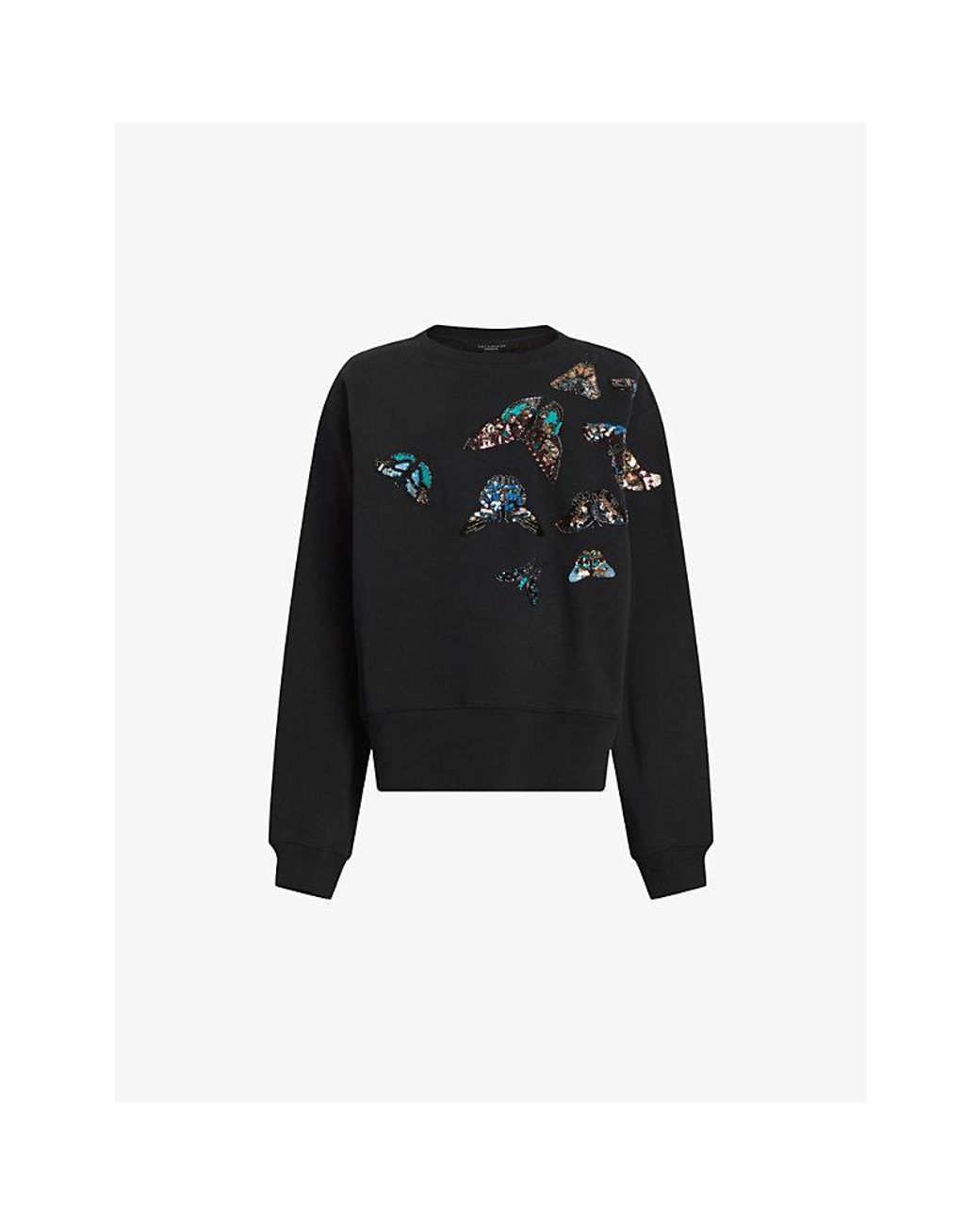 AllSaints Pippa Diana Butterfly-Embellished Organic-Cotton