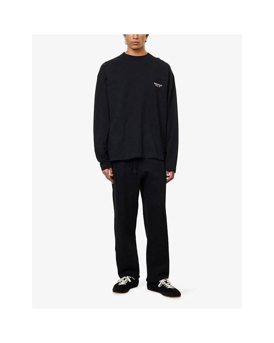 Fear Of God Blue Classic Long-Sleeve Cotton T-Shirt for men