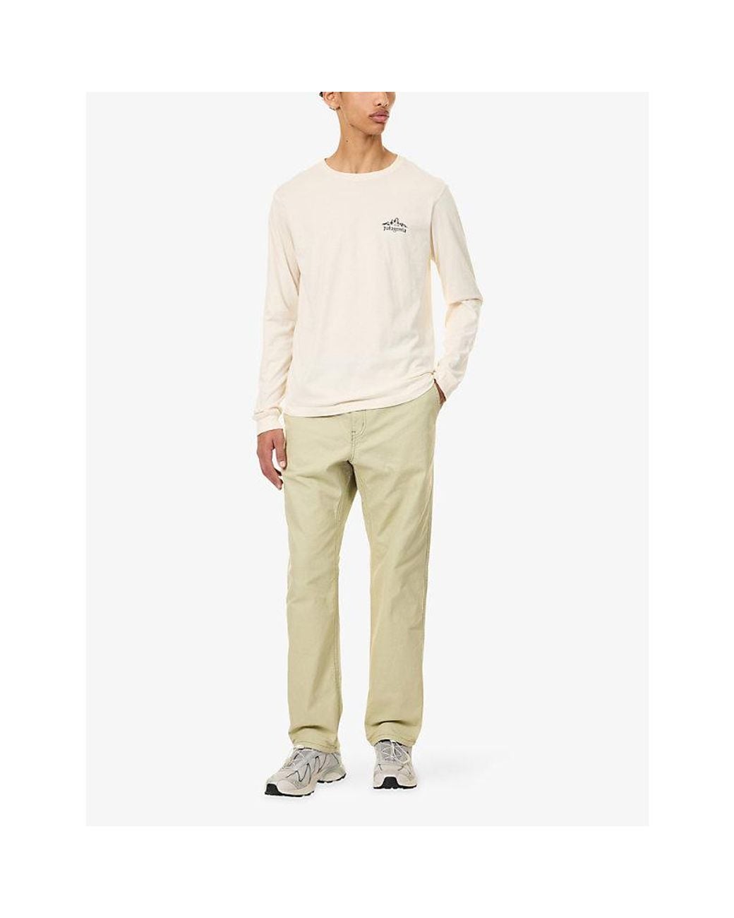 Patagonia White Cloud Crag Logo-Print Cotton T-Shirt for men