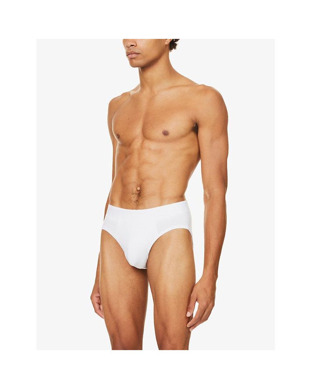 Derek Rose White Slim-Fit Modal Briefs for men