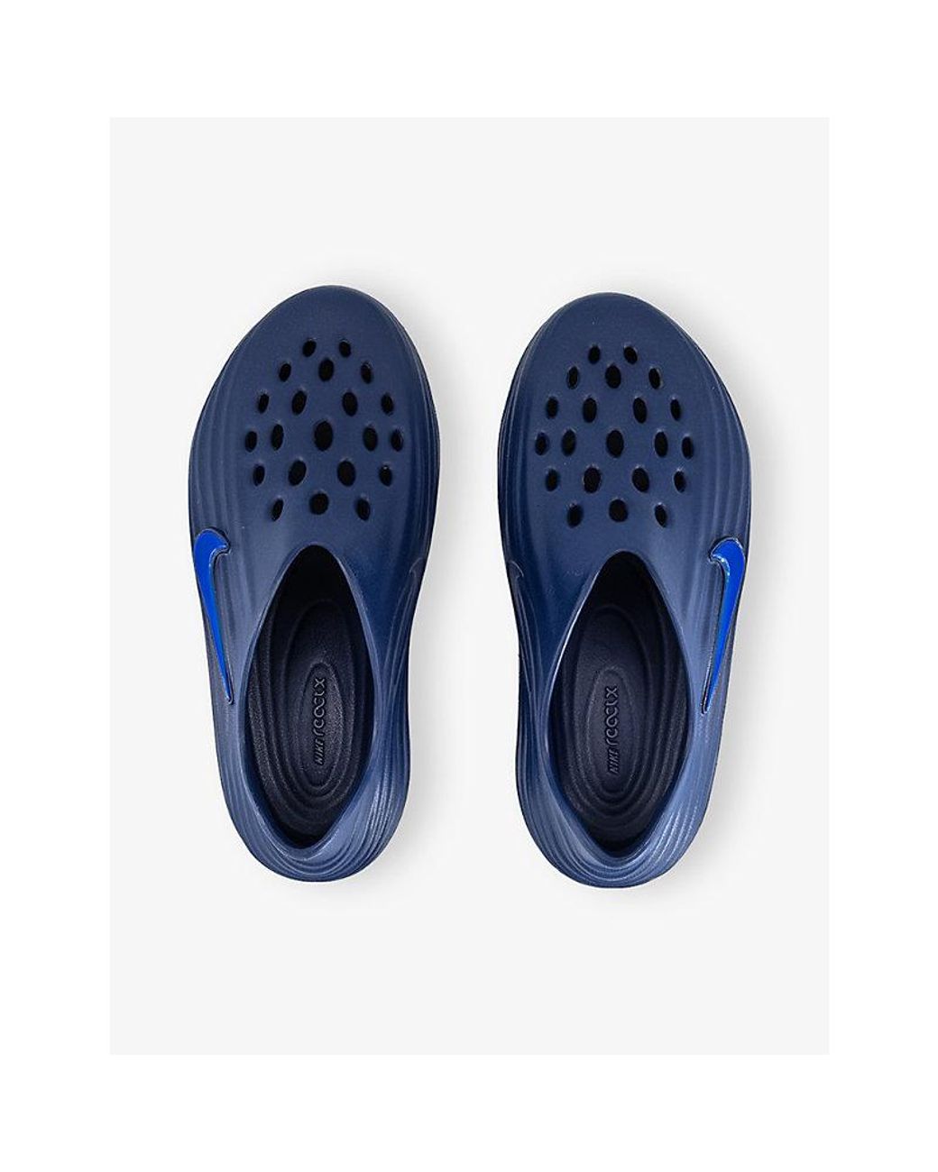 Nike Blue React Rejuven8 Leather Shoes for men
