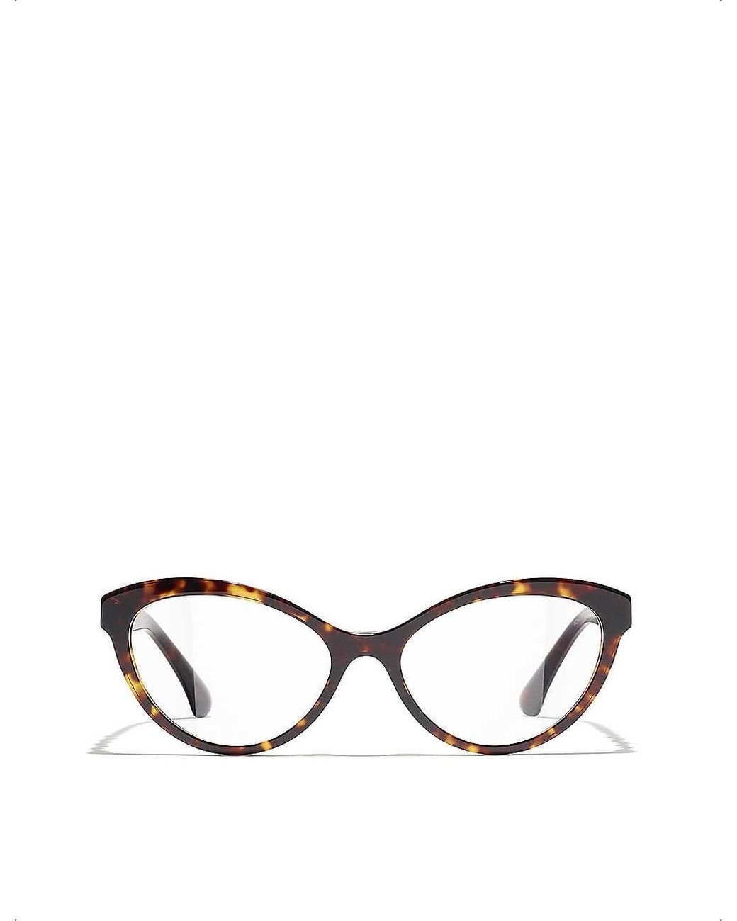 Chanel Cat Eye Eyeglasses in Brown