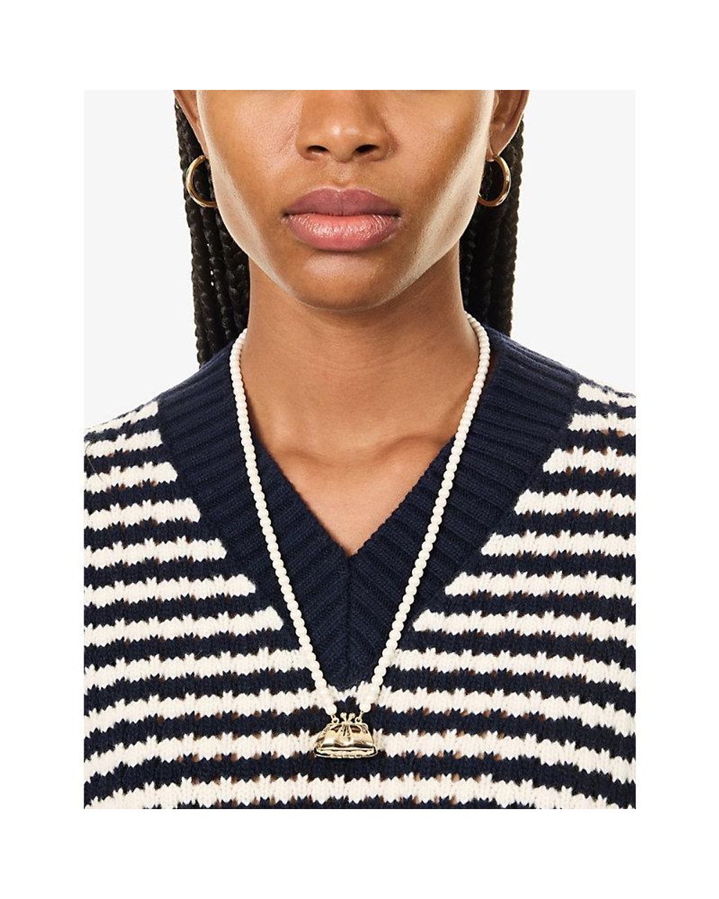Weekend by Maxmara White Pasticcino Pendant Necklace