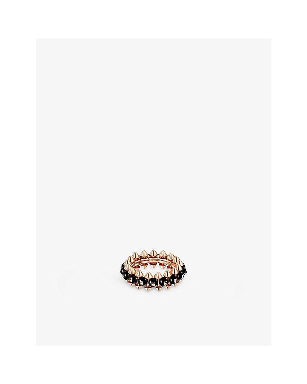 Cartier Metallic Clash 18Ct Rose- And Onyx Ring