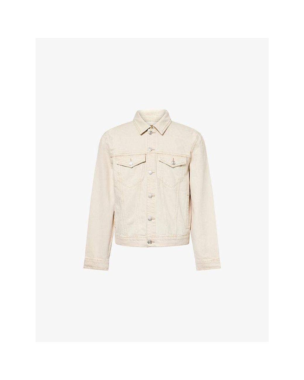 PAIGE Natural Erickson Long-Sleeve Denim Jacket for men