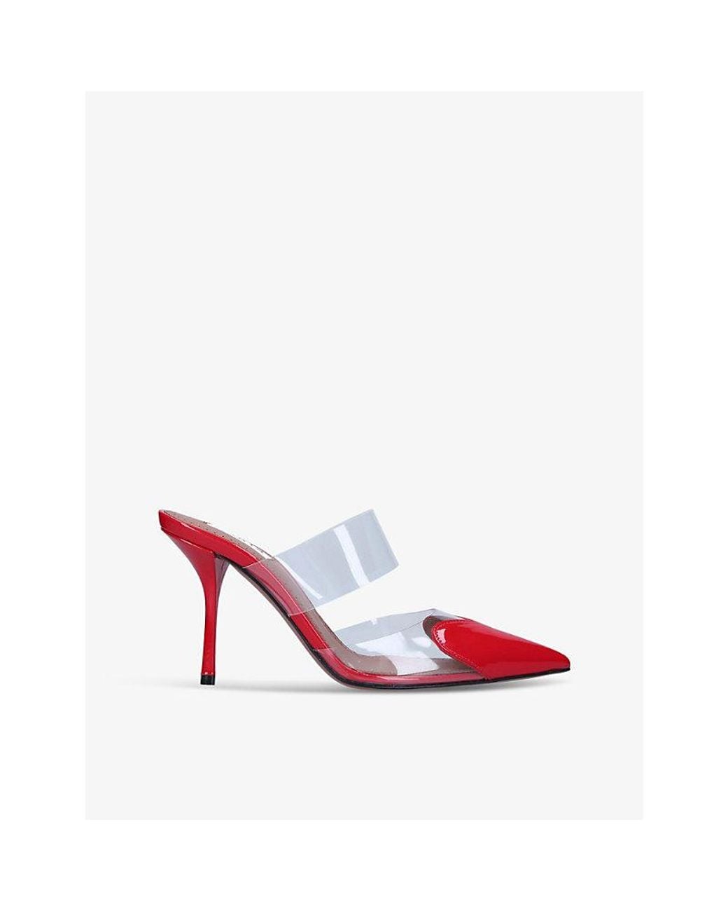 Alaïa Red Heeled Mules