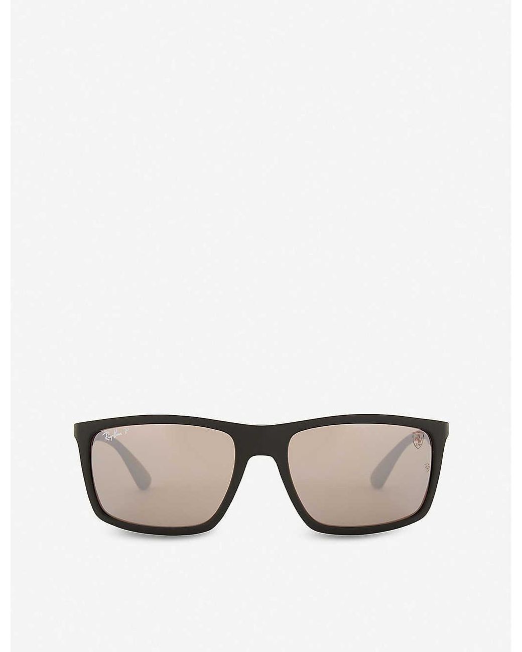 Ray-Ban Rb4228 Square-frame Sunglasses in Gray | Lyst