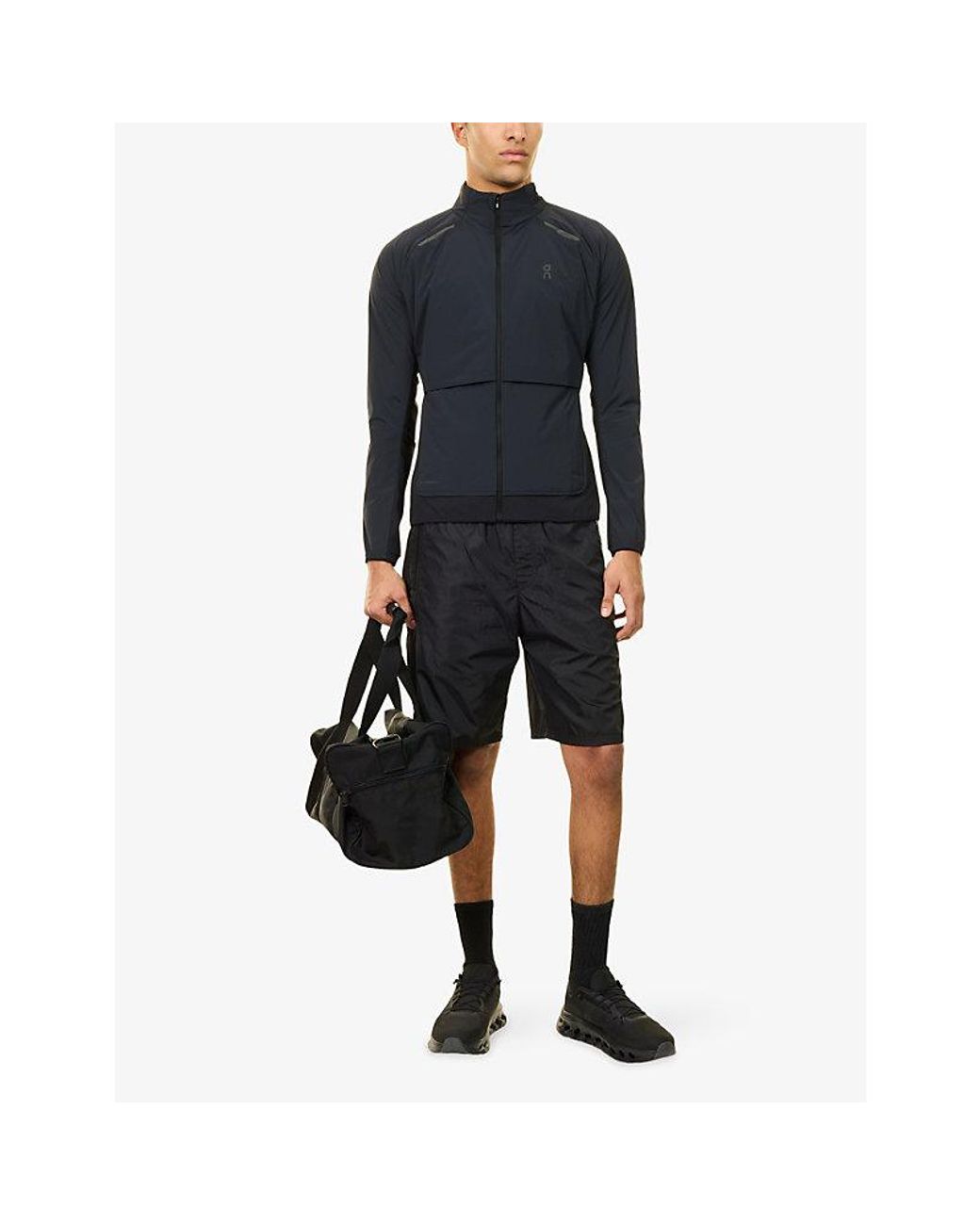 On Shoes Blue Weather Insulated Reflective-Logo Shell Jacket for men