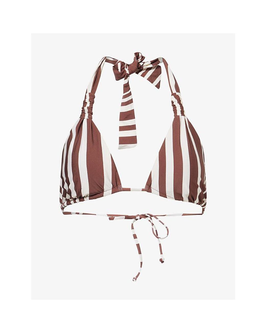 Seafolly Red Coastline Triangle Bikini Top