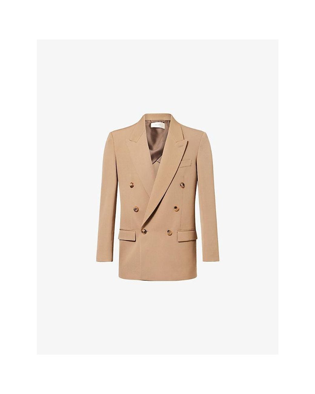 The Row Natural Mazzy Double-Breasted Wool Jacket for men