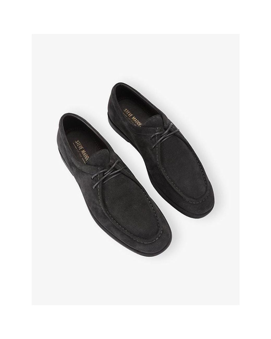 Steve Madden Black Stirling Suede Desert Boots for men