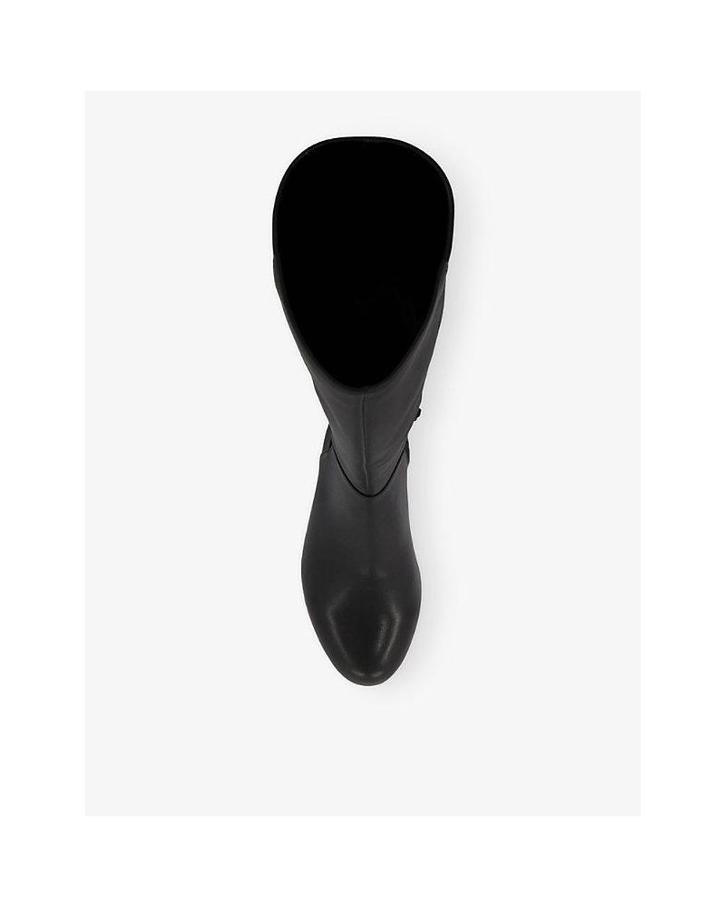 Dune Black Tayla Wide-Fit Knee-High Leather Boots