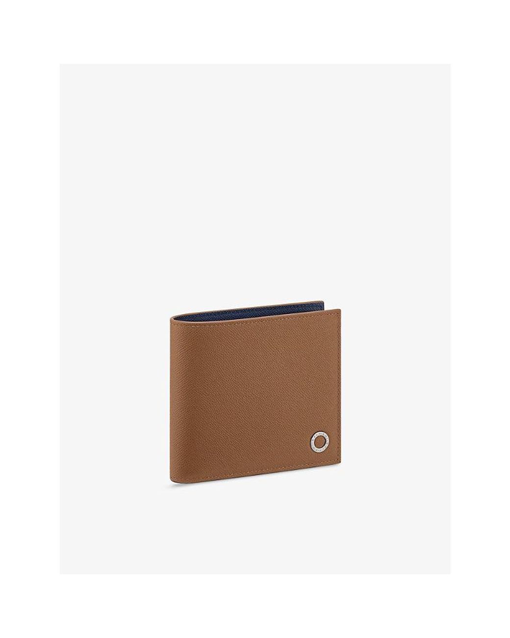 BVLGARI Brown Leather Wallet