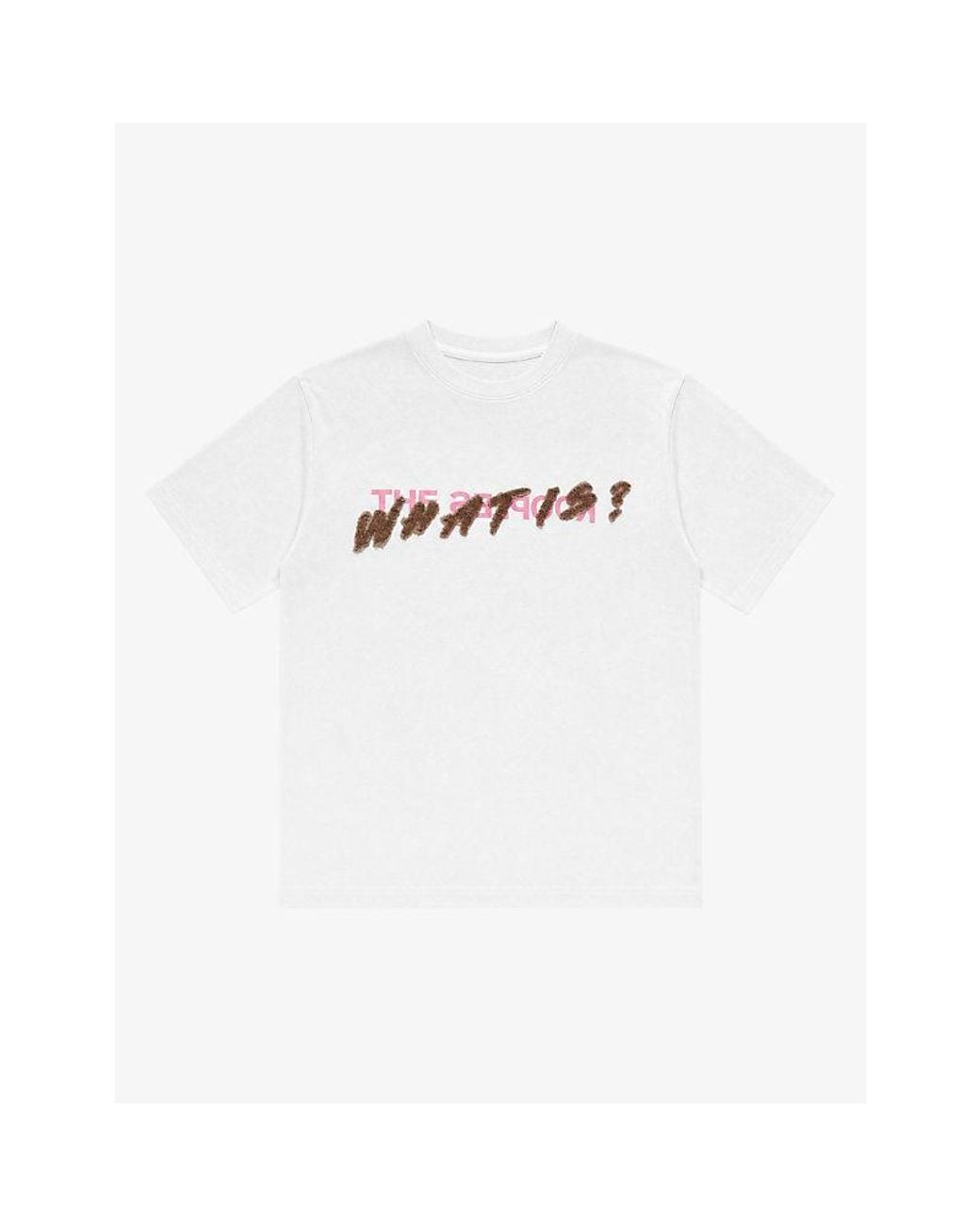 The Kooples White Slogan-Embroidered Short-Sleeve Cotton T-Shirt for men